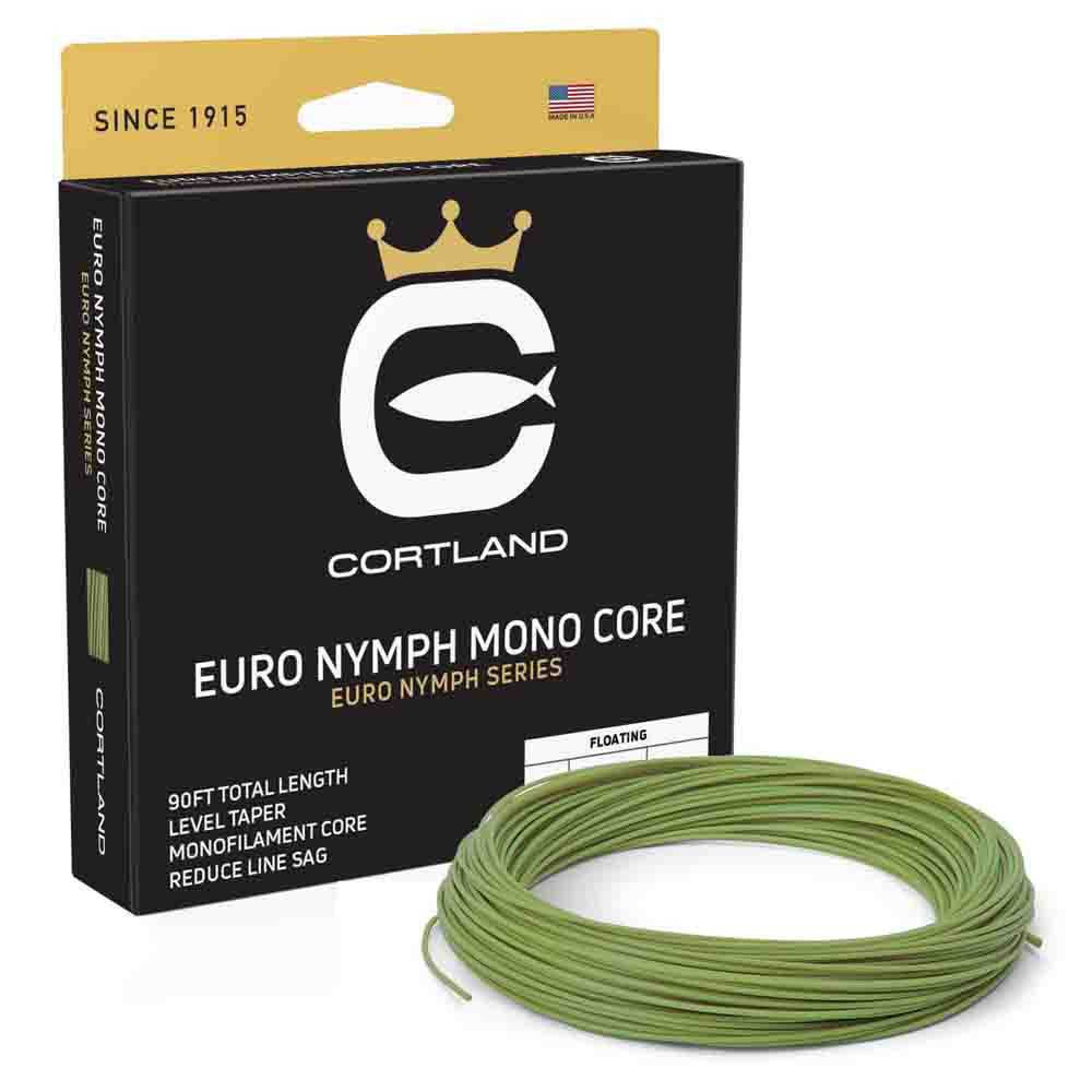 Cortland 476165 Уровень европейской нимфы 27 m Нахлыстовая Леска Gecko Green 0.220 mm