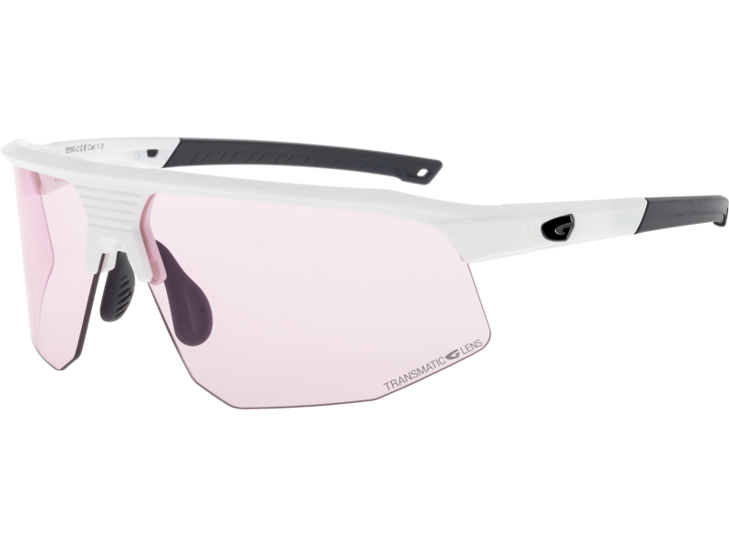 Купить Спортивные очки GOG Kilo / White-Black / Photochromic Pink-Smoke Lens, e550-2 7ft.ru в интернет магазине Семь Футов