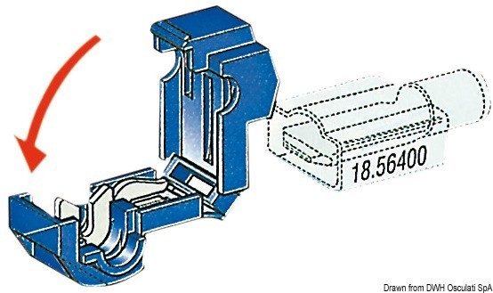 Купить Зажим Т-образный с прокалыванием изоляции 1 - 2.5 мм2 100 шт/уп, Osculati 14.100.97 7ft.ru в интернет магазине Семь Футов