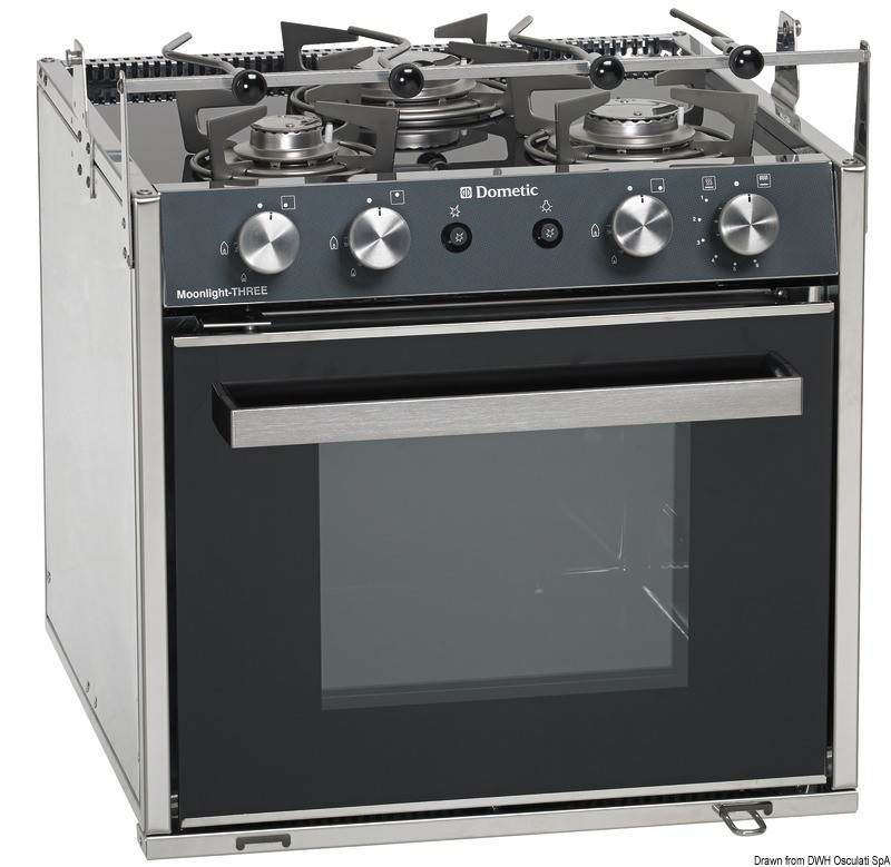 Купить Smev Moonlight gas cooker 3 burners + oven, 50.365.03 7ft.ru в интернет магазине Семь Футов