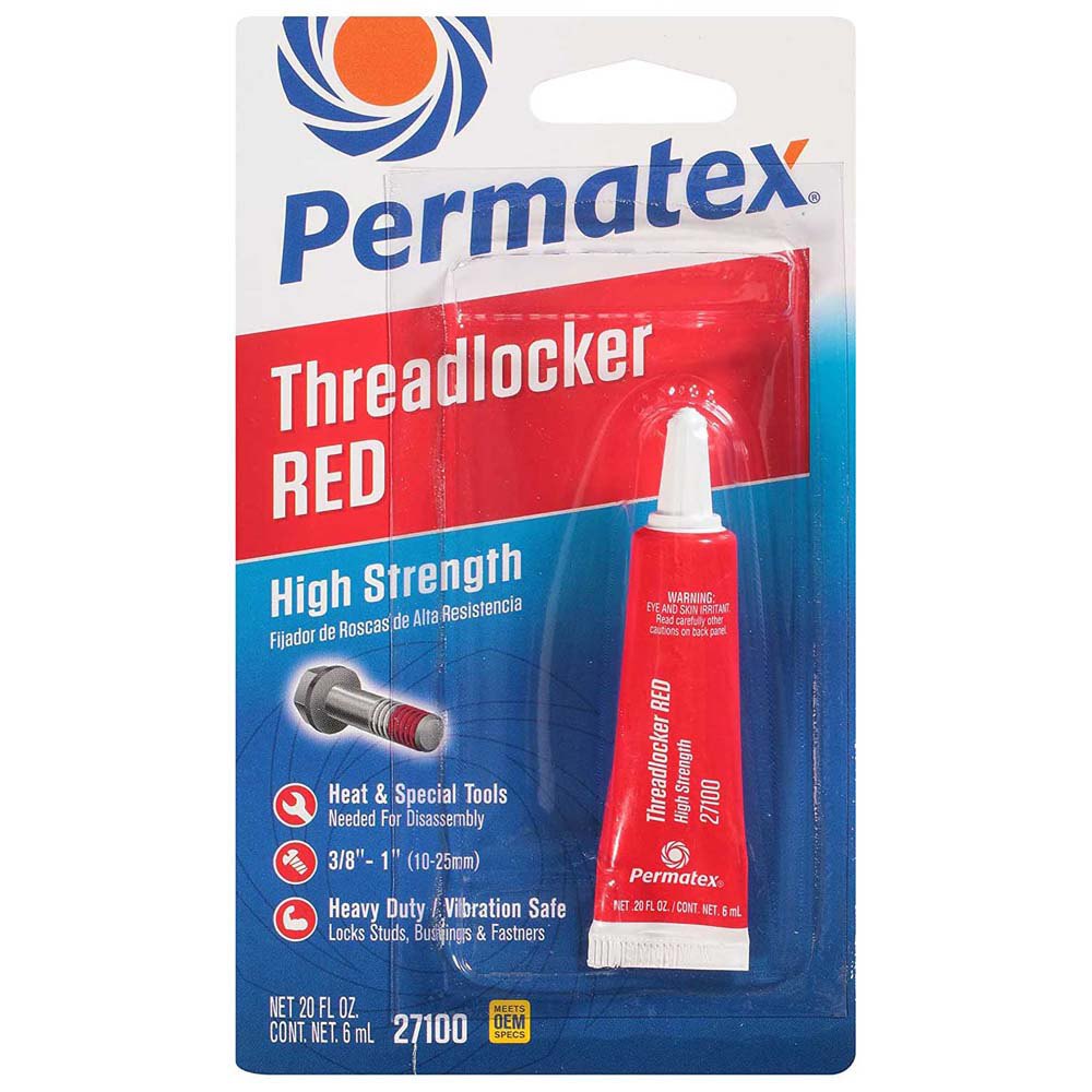Permatex 180-27100 6ml 271 6ml Красный  Red