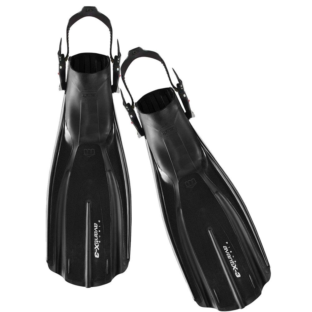 Ласты с открытой пяткой на пряжках Mares Plana Avanti X3 410001 размер 38-40 черный