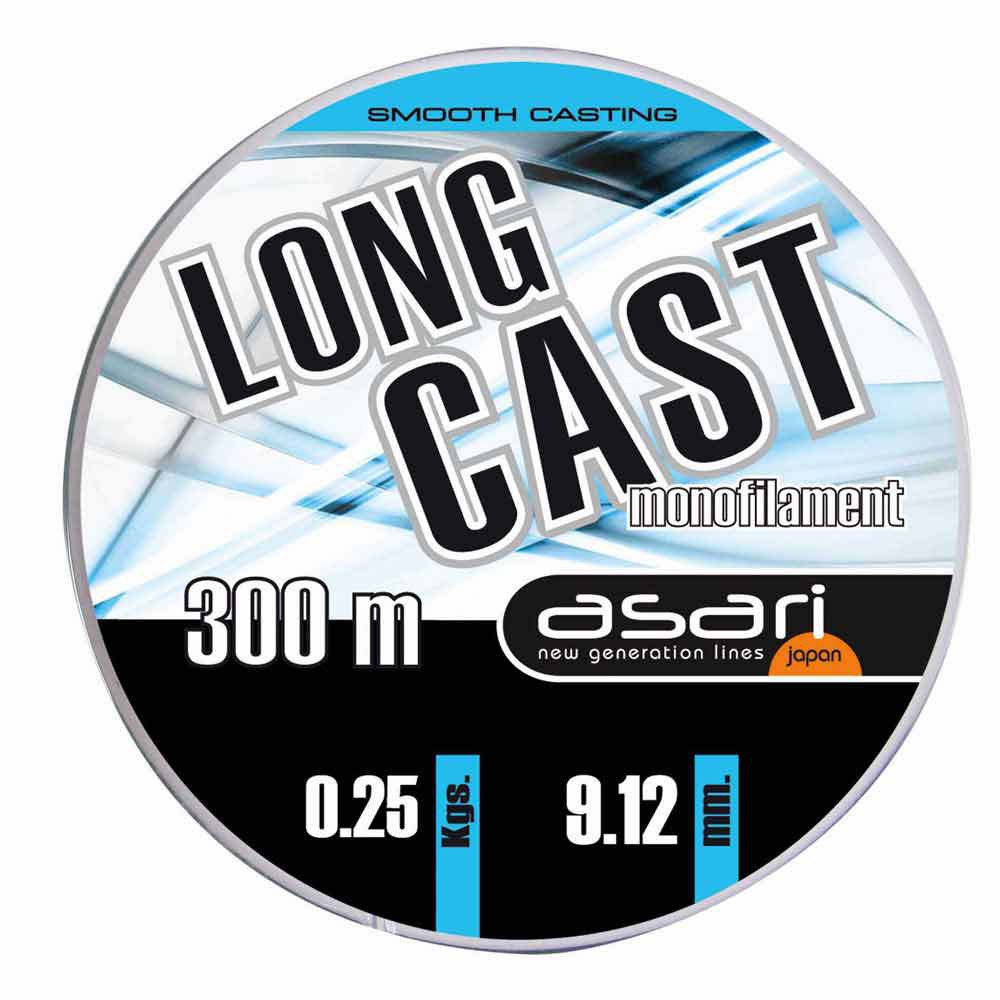 Asari LAST30025 Long Cast 300 M Линия Бесцветный  Light Blue 0.250 mm 
