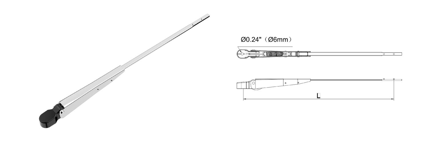 Купить Рычаг стеклоочистителя, 235-315мм, SeaFlo SFWA131505 7ft.ru в интернет магазине Семь Футов