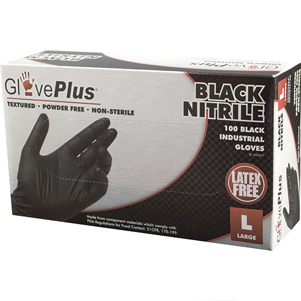 Ammex gloves 674-GPNB48100 Нитриловая перчатка 100 Единицы Черный Black XL 