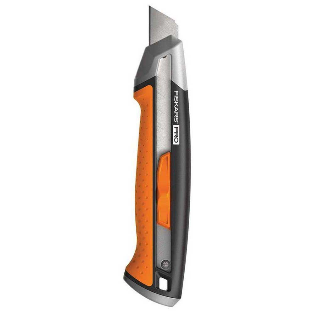 Fiskars 1027227 CarbonMax Snap Off Knives 18mm Резак Серебристый Black / Orange