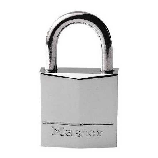 Master lock 417622 A Навесной замок из хромированной латуни Серебристый Silver 30 x 18 mm