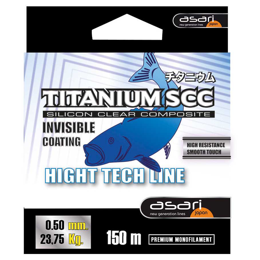 Asari LAT15018 Titanium SCC 150 M Линия Бесцветный Clear 0.180 mm 