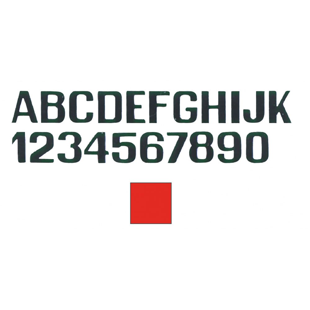 International letterfix 5959018W W Наклейки с буквами  Red 100 mm