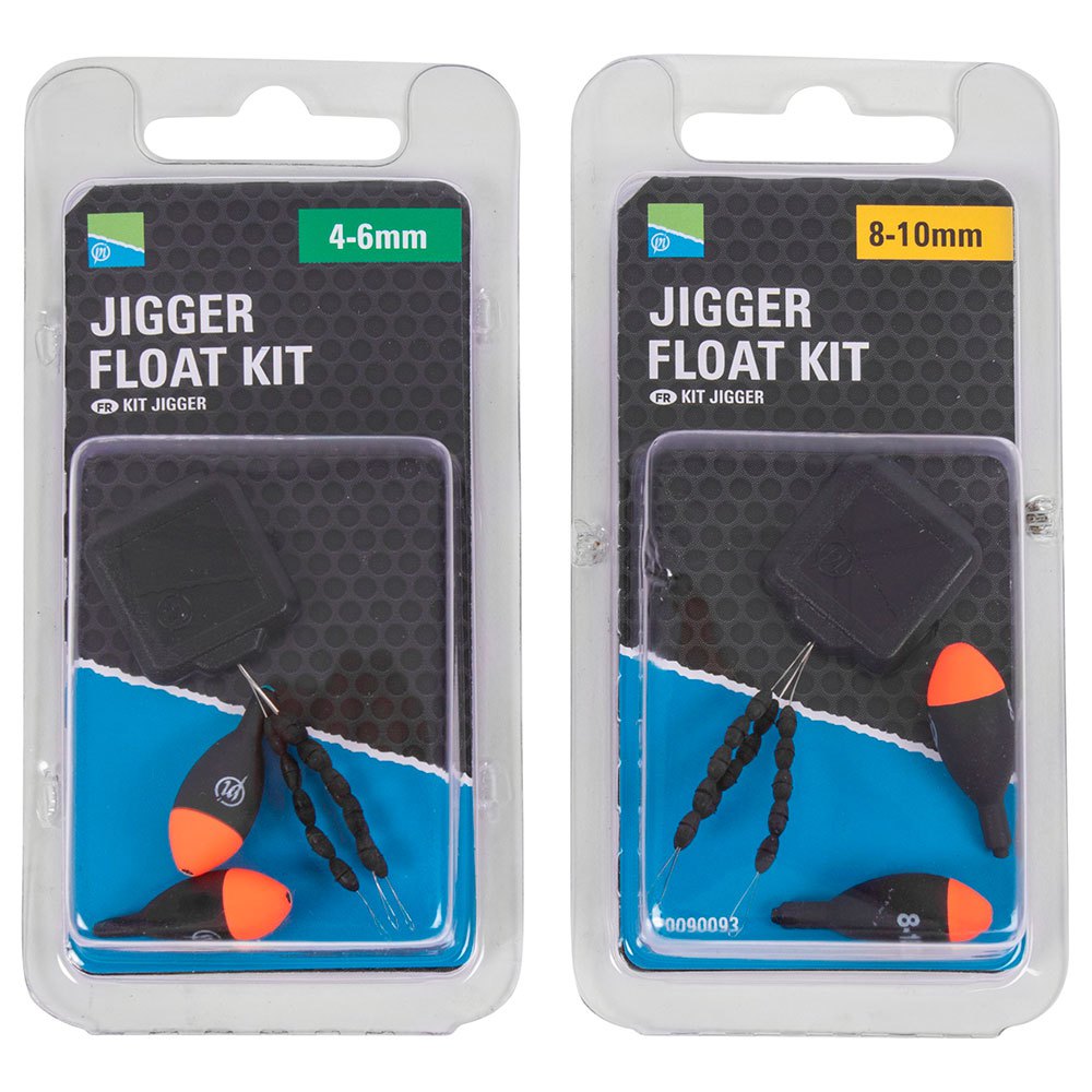 Preston innovations P0090093 Jigger Kit плавать  Black / Orange 8-10 mm