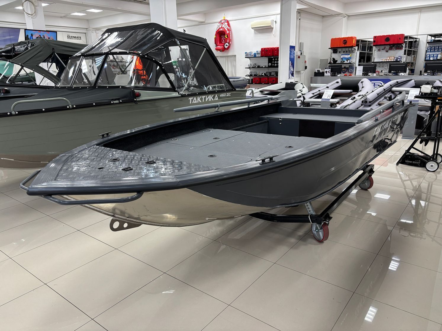Купить Моторная лодка, Тактика 430Р(Fish), графит c Suzuki DF9.9BS+ (Super Forced) KITTK74 7ft.ru в интернет магазине Семь Футов