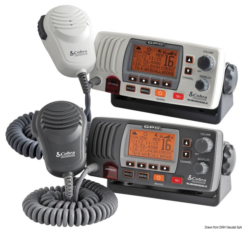 Купить VHF Cobra Marine F77W-EU white, 29.645.02 7ft.ru в интернет магазине Семь Футов