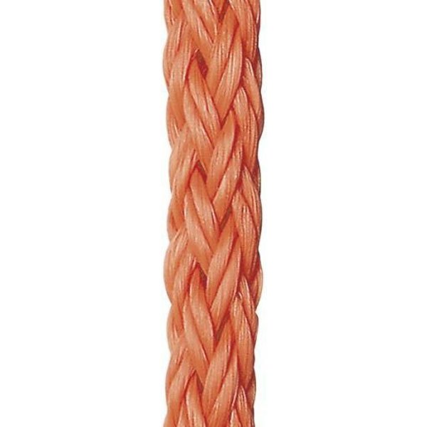 Poly ropes POL2203135406 Полиэтилен 650 m Веревка  Orange 6 mm 
