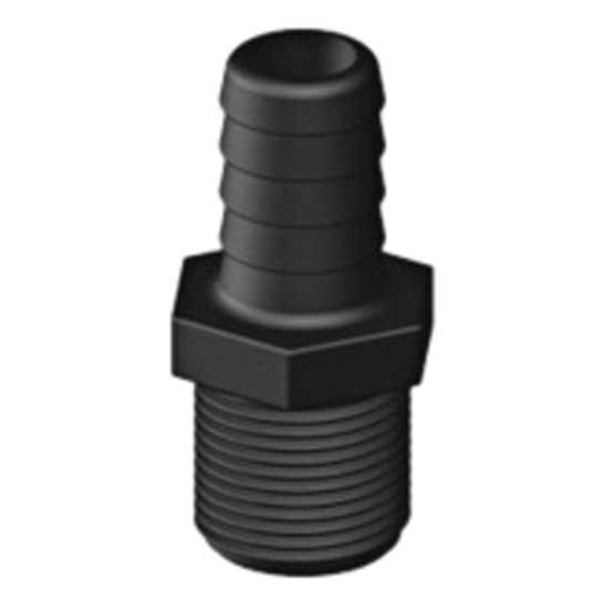 Trudesign 1804961 16 mm Резьбовой соединитель для шланга Black 1/2´´
