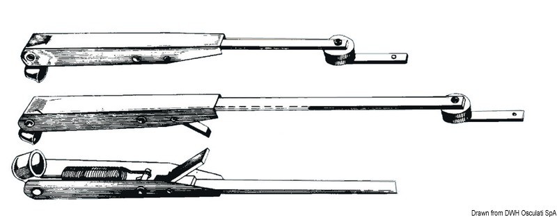 Купить SS adjustable telescopic wiper arm 457/610 mm, 19.152.16 7ft.ru в интернет магазине Семь Футов