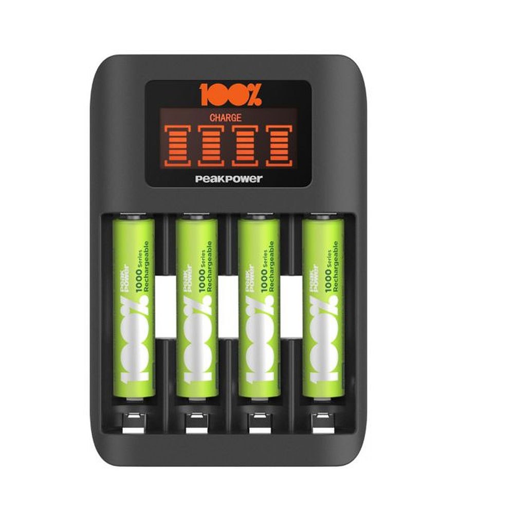 Gp batteries GD148 Peakpower Super Fast 1000 Mah Зарядное устройство для аккумуляторов 4 единицы Золотистый Multicolor