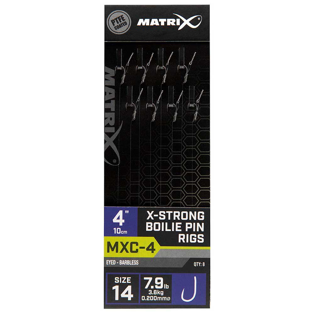 Matrix fishing GRR077 MXC-4 14 X-Strong Boilie Pin Лидер Серебристый Clear 0.200 mm 