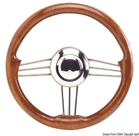 Купить SS+mahogany steering wheel 350 mm, 45.174.35 7ft.ru в интернет магазине Семь Футов