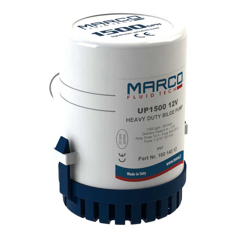 Marco 1600054 UP1500 12V Погружной трюмный насос Бесцветный White / Blue