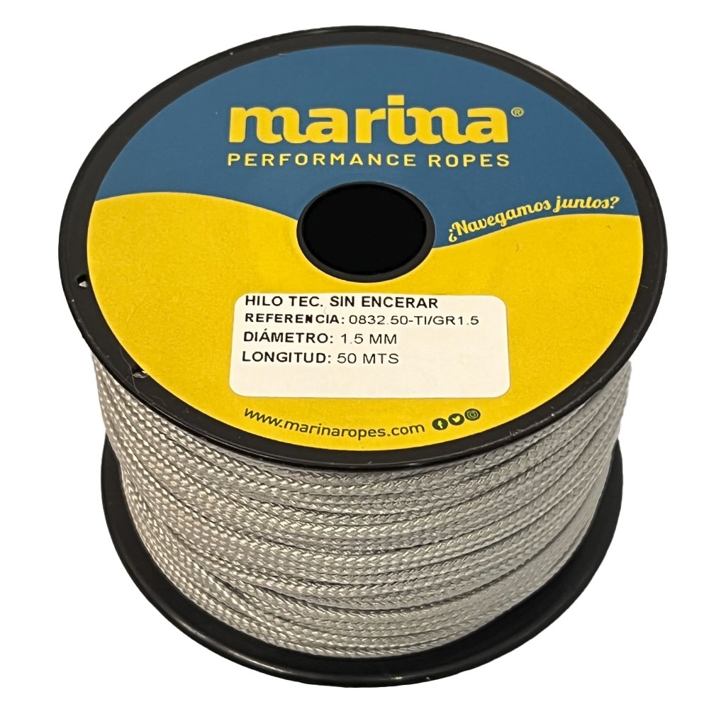 Marina performance ropes 0832.50/GR1 Техническая тема 50 m Плетеная веревка Золотистый Grey 1 mm 