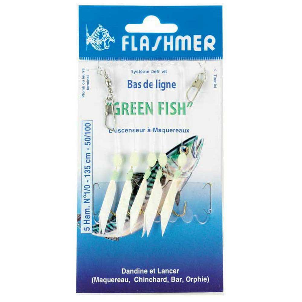 Flashmer GF2 Green Fish Рыболовное Перо Белая 2 