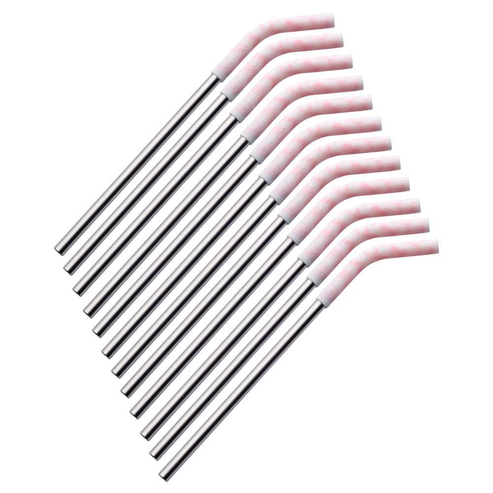 Mizu M1310110.1029 Соломинки 12 единицы Серебристый Soft Pink Swirl