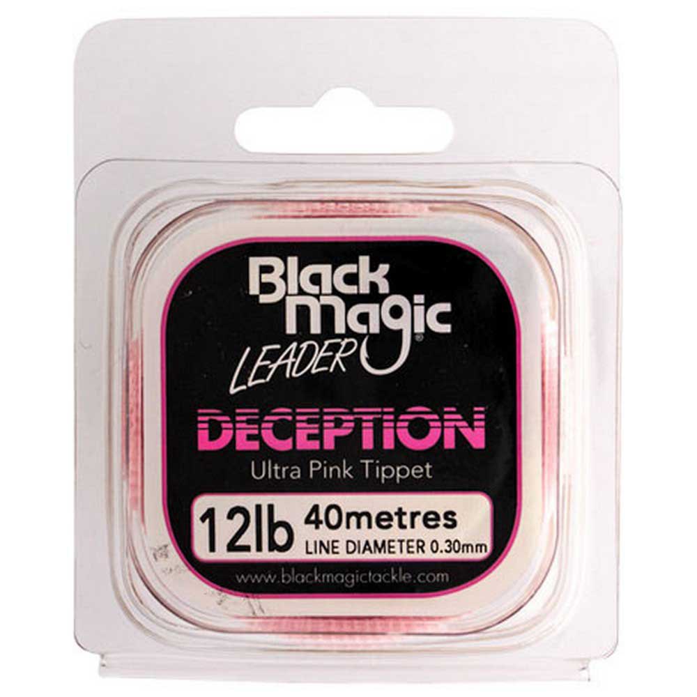 Black magic FWDP12 Decepction Ultra Pink Tippet 40 m Фторуглерод Розовый Pink 0.300 mm 