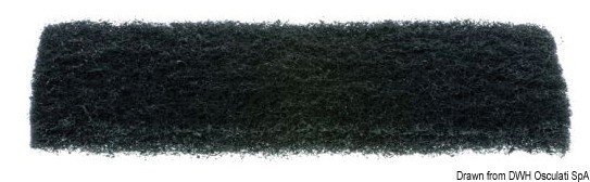 Купить Абразивная губка YACHTICON сильное воздействие 260 x 115 мм черная, Osculati 36.566.01 7ft.ru в интернет магазине Семь Футов
