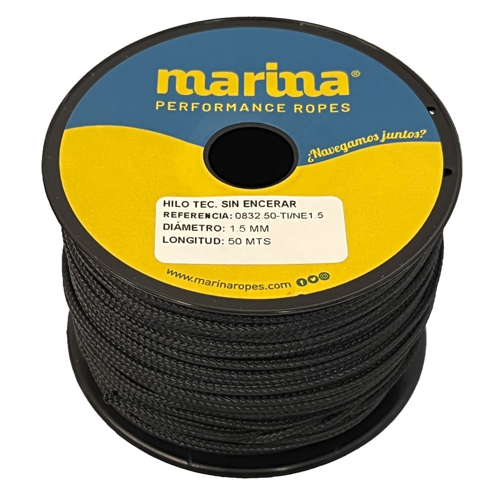 Marina performance ropes 0832.50/NE1 Техническая тема 50 m Плетеная веревка Золотистый Black 1 mm 