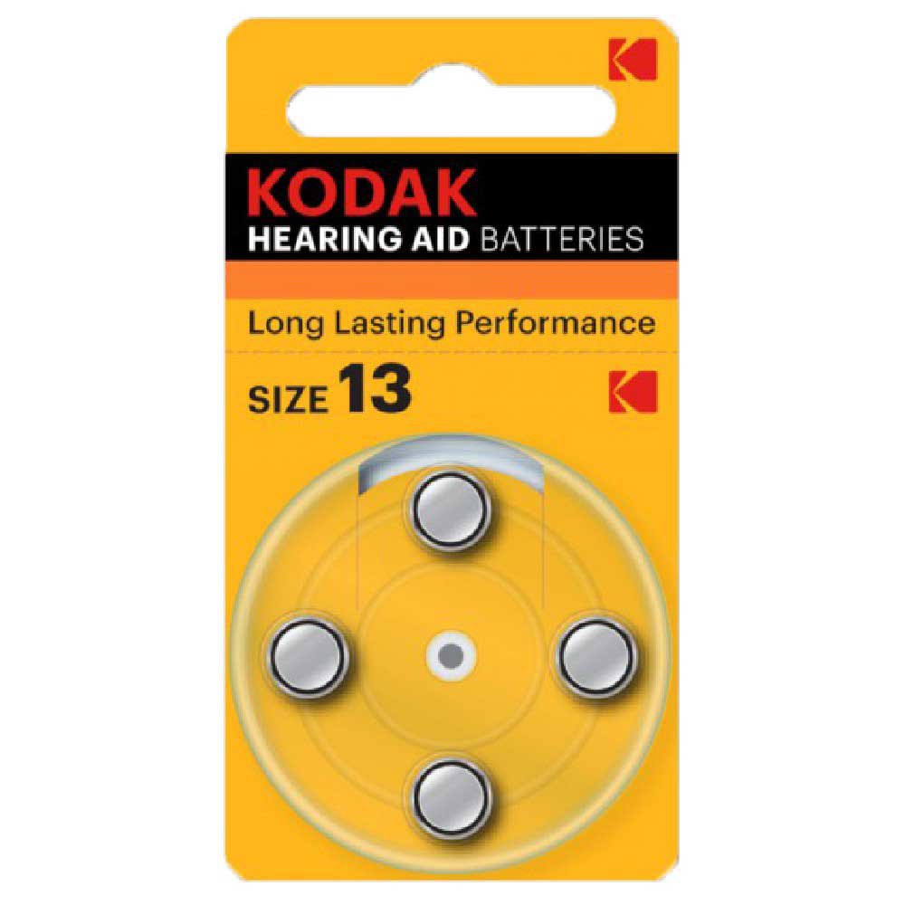 Kodak 30410411/B P13 Щелочные батарейки для слуховых аппаратов 4 Единицы Серебристый Orange