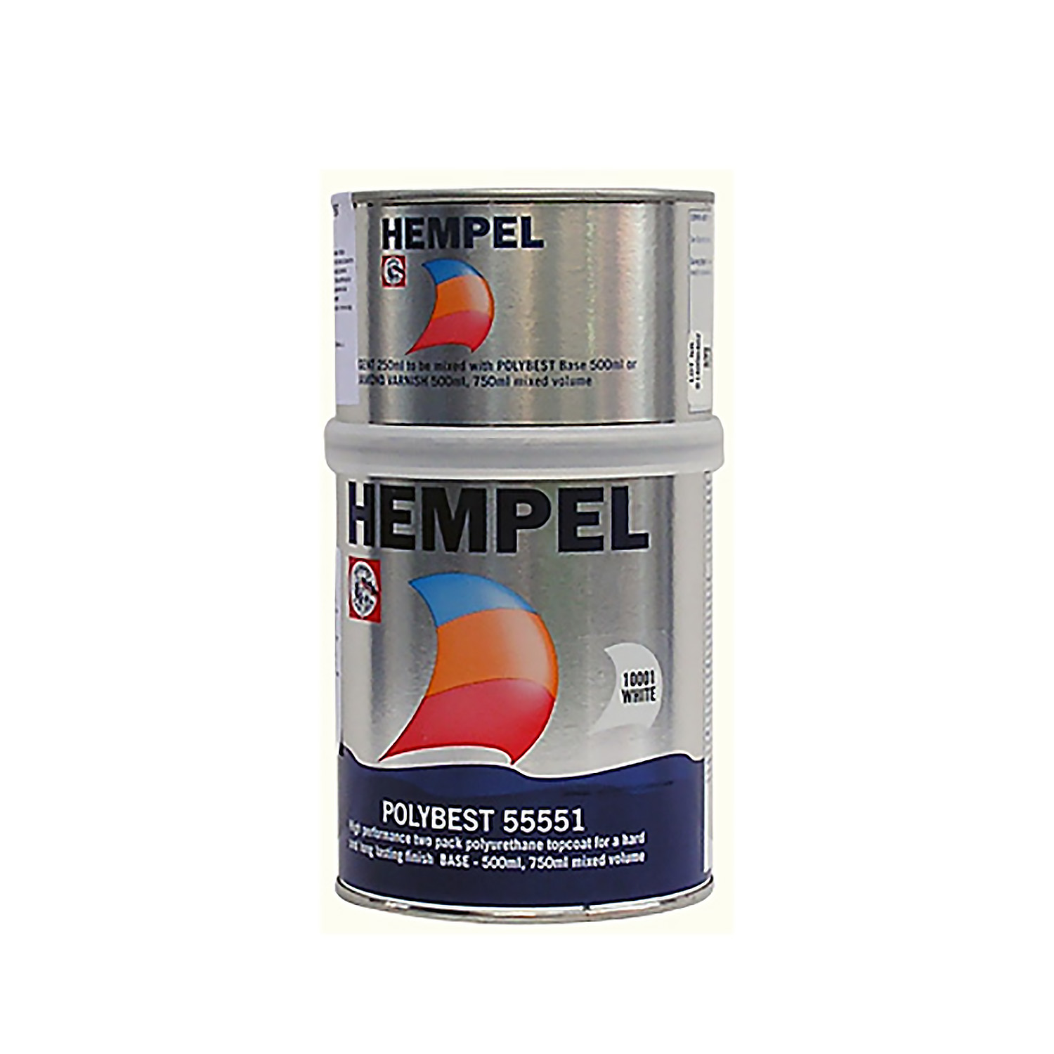 Эмаль двухкомпонентная полиуретановая Hempel Polybest 55551-50190 оранжевая (5019) 750мл
