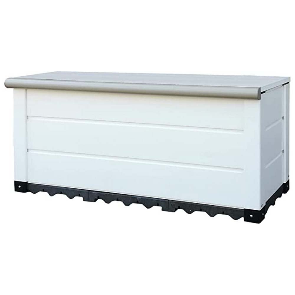 Gardiun KSP38290 Tuscany Evo Коробка из смолы для хранения на открытом воздухе 230 л Белая White / Beige 123 x 48 x 56 cm