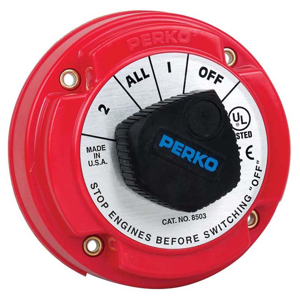 Perko 9-8503DP Переключатель батареи без блокировки Красный Red 5 1/4´´ 
