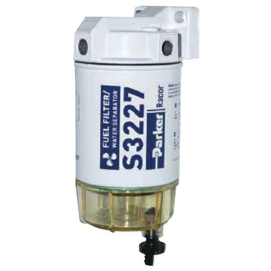 Parker racor 62-320RRAC01 Gasoline Spin On Series Fuel Water Separator Белая Outboard 60 GPH