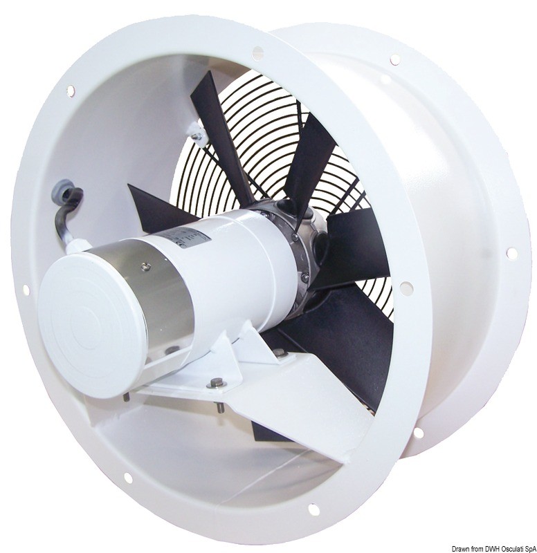 Купить Аксиальный вентилятор 24 В 300 Вт 11 А режим вытяжки, Osculati 16.103.04 7ft.ru в интернет магазине Семь Футов