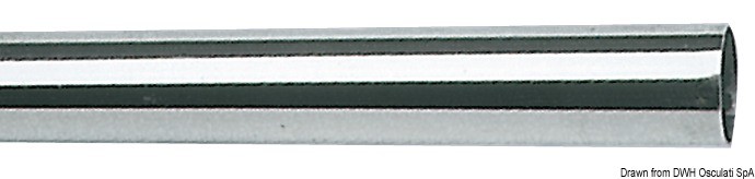 Купить Труба из нержавеющей стали для поручней 22,2 мм x 1,25 мм x 3 м, Osculati 41.626.03 7ft.ru в интернет магазине Семь Футов