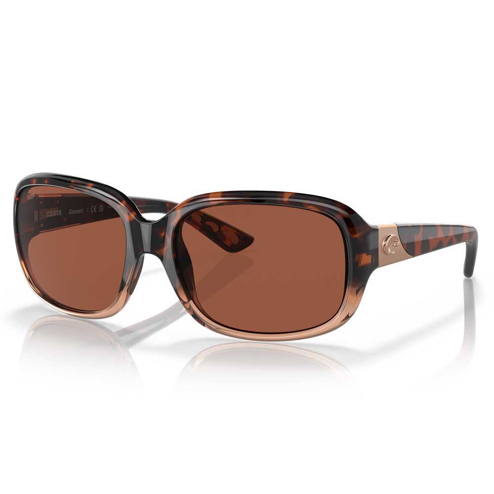 Costa 06S9041-90410358 поляризованные солнцезащитные очки Gannet Shiny Tortoise Fade Copper 580P/CAT2