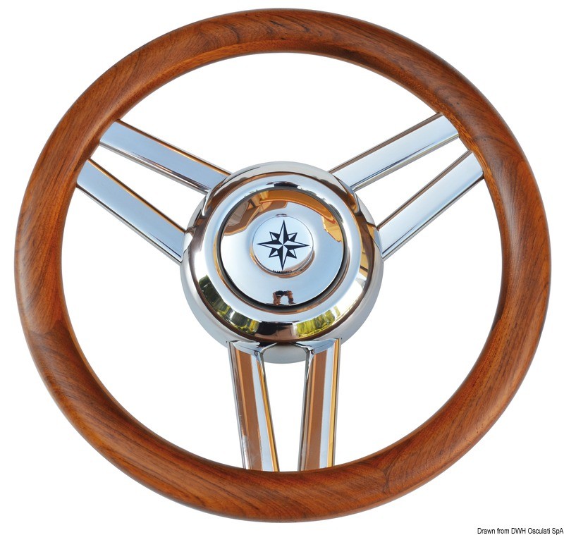 Купить Magnifico steering wheel 3-spoke Ø 350 mm teak, 45.177.04 7ft.ru в интернет магазине Семь Футов
