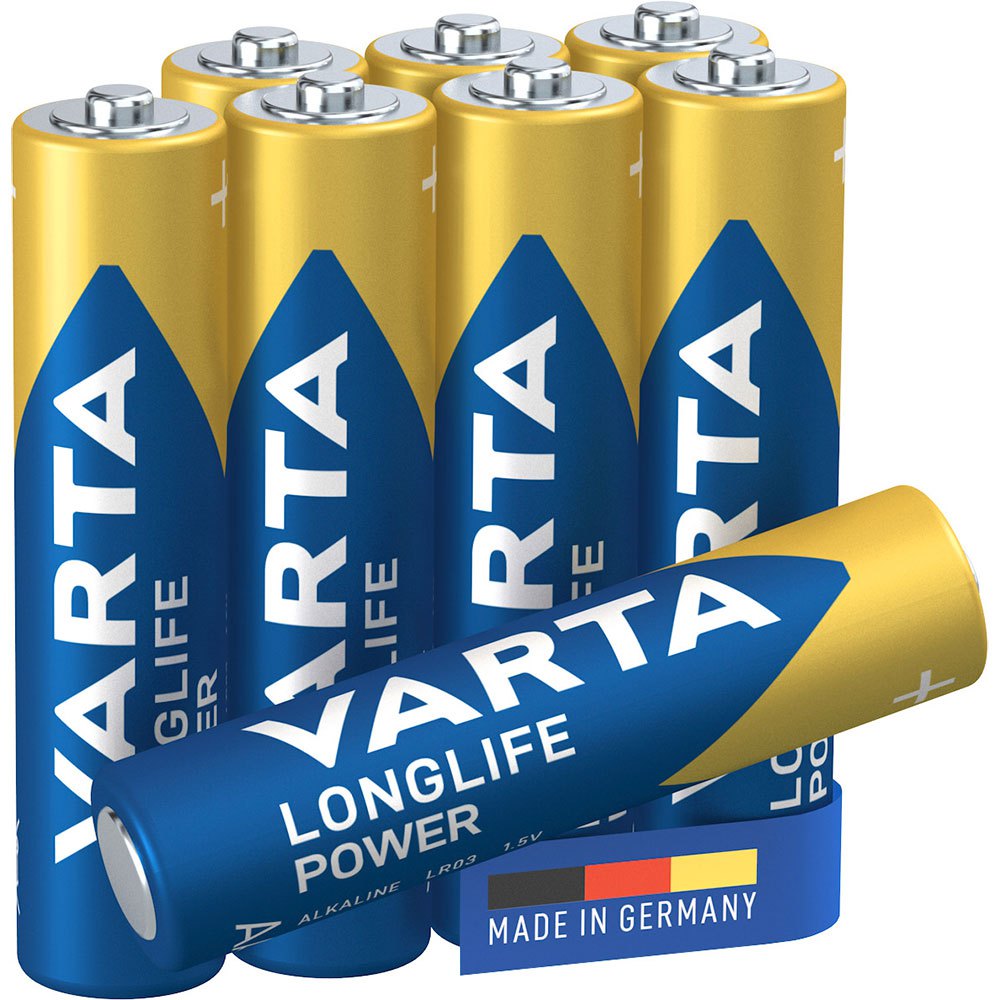 Varta 38605 1x8 Longlife Power Micro AAA LR03 Аккумуляторы Голубой Blue