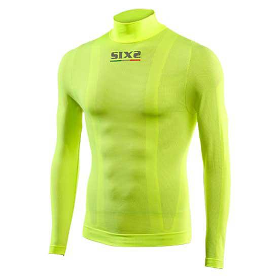 Sixs TS3C-YellowFluo-XS Базовый слой с высоким воротом Желтый Yellow Fluo XS