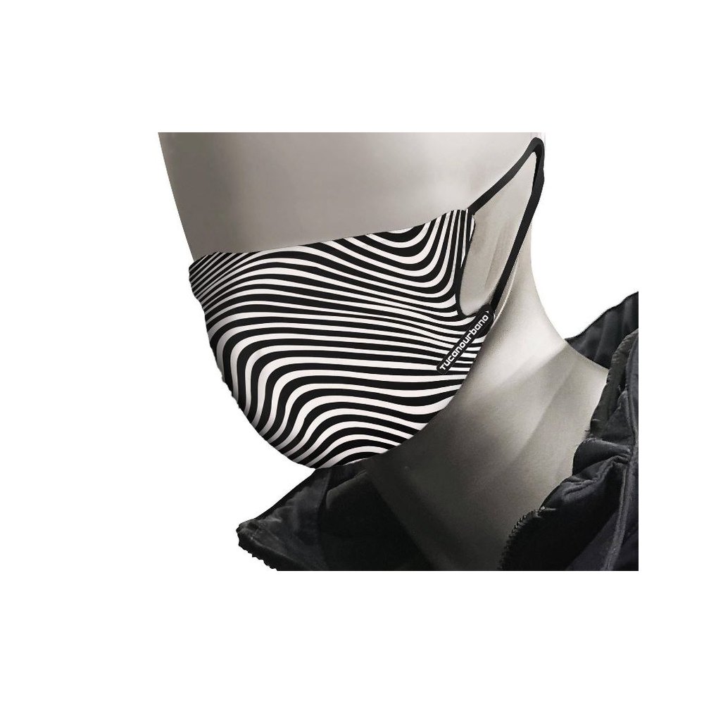 Tucano urbano 002330930-Zebra-Unic Мотоциклетная маска Rina Черный Black / White