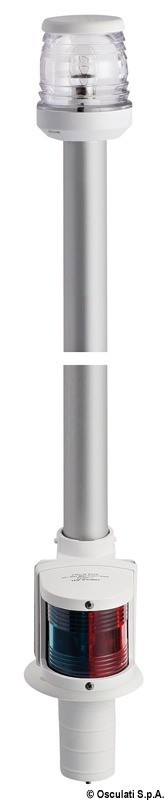 Купить Мачта Classic комбинированная из алюминия 12 В 100 см белая врезная для судов до 12 метров, Osculati 11.125.01 7ft.ru в интернет магазине Семь Футов
