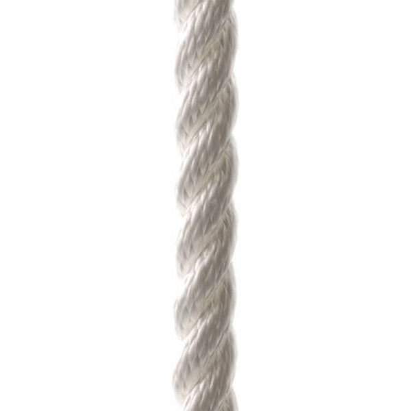 Poly ropes POL1209044006 250 m Улучшенная веревка из полиэстера Белая White 6 mm 