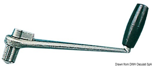 Купить Ручка для лебедок из алюминия универсальная с предохранительным замком 250 мм, Osculati 57.109.01 7ft.ru в интернет магазине Семь Футов