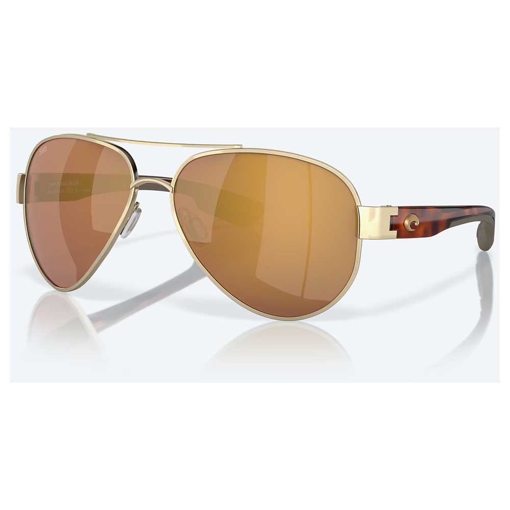 Costa 06S4010-40103959 South Point Polarized Sunglasses  Brushed Gold Gold Mirror 580G