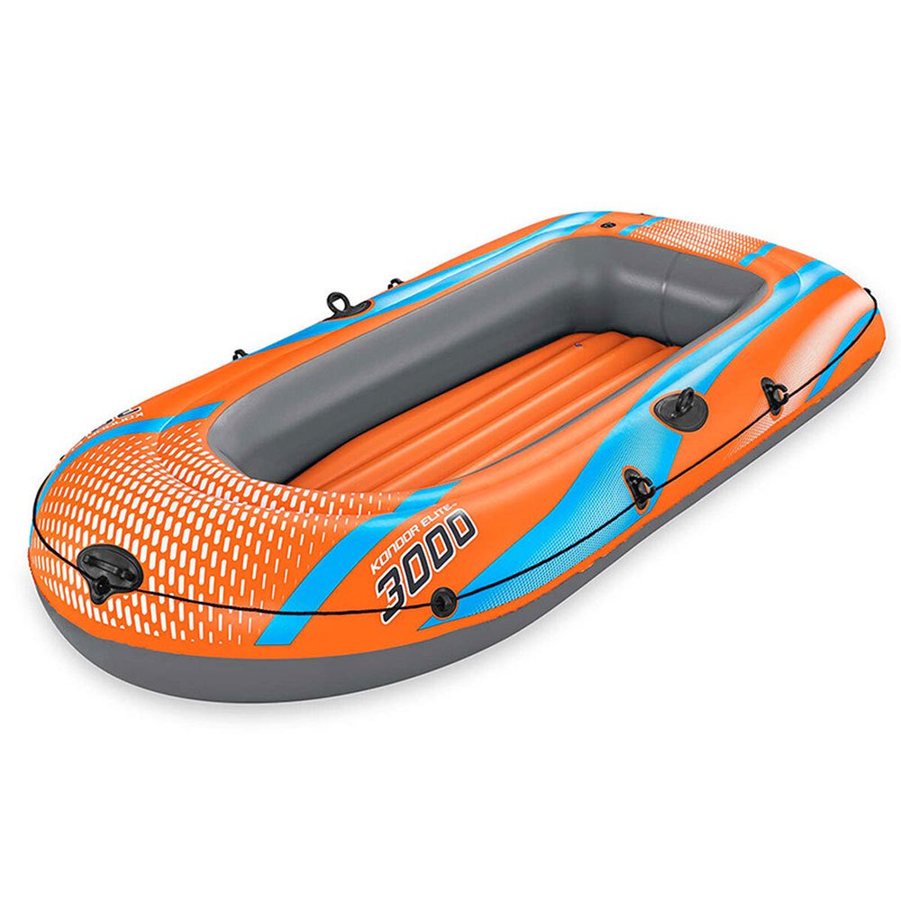 Bestway 61143 Kondor Elite 3000 Raft Надувная лодка Grey / Orange 3 Places