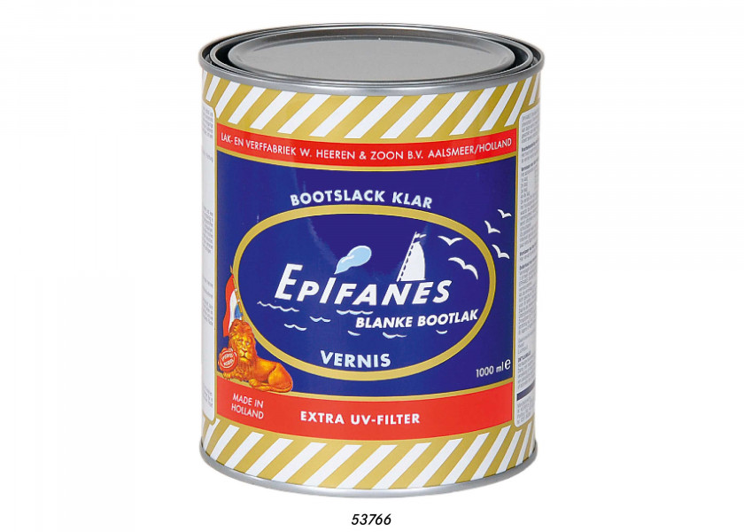Купить EPIFANES Однокомпонентный прозрачный глянцевый лодочный лак для дерева / Содержимое: 5 л. 7ft.ru в интернет магазине Семь Футов