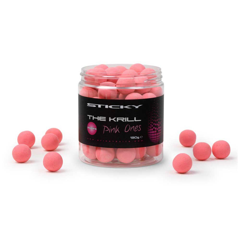 Sticky baits KWK16 The Krill Pink Ones 130g Вафли Бесцветный Pink 16 mm