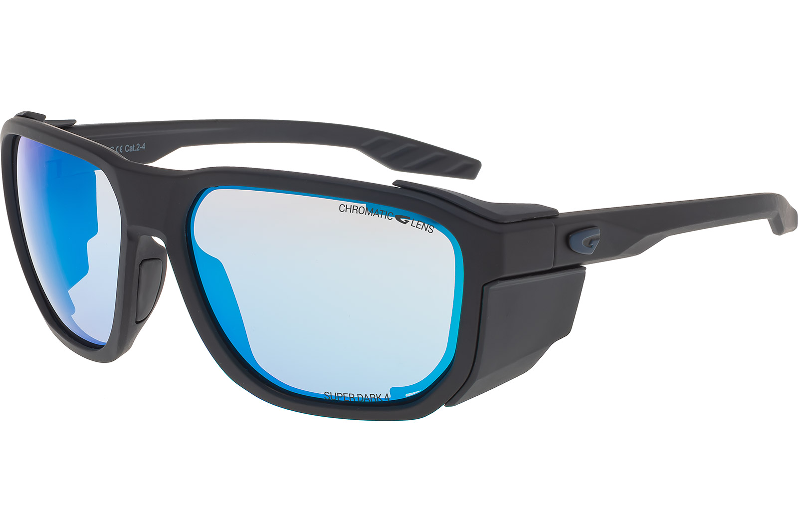 Купить Спортивные очки GOG Pamir / Matt Metallic Black/Black / Photochromic Reflex White-Blue, e460-2c 7ft.ru в интернет магазине Семь Футов