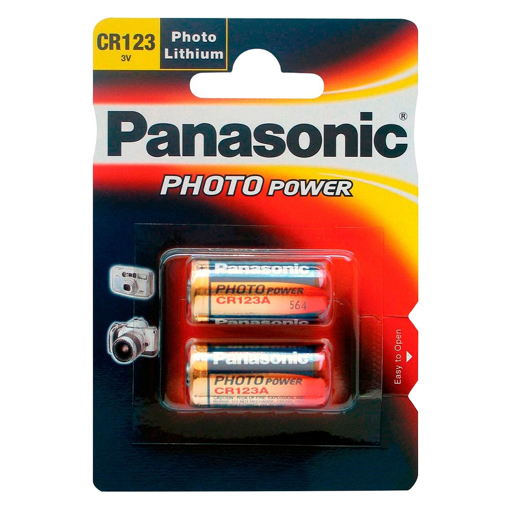 Panasonic CR-123AL/2BP 1x2 Photo CR 123 A Литиевые батареи Золотистый Golden